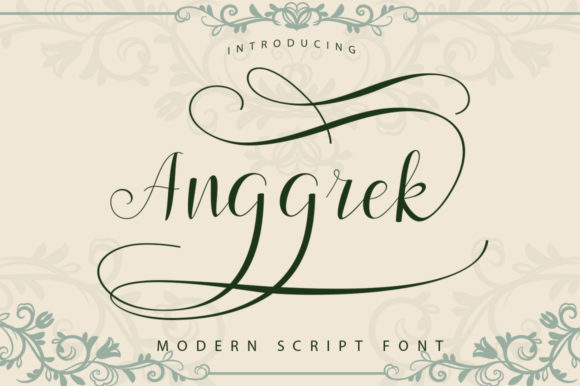 Anggrek: A Modern Script Font with a Feminine, Trendy Vibe