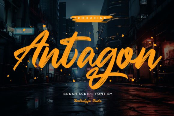 Antagon: Crafting Visual Poetry with Delicate Swashes
