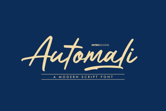 Automali: The Modern Script Font for Elegant Designs
