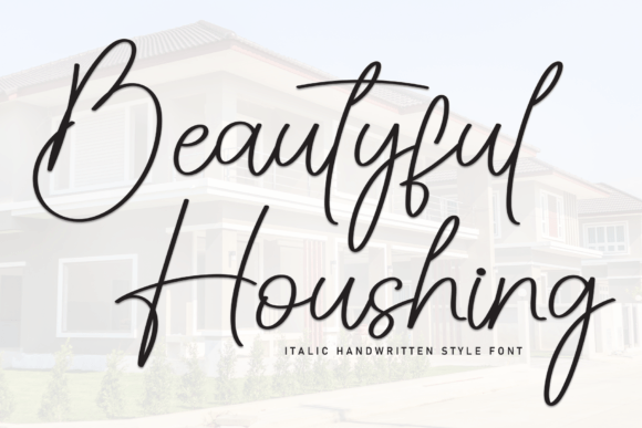 Beautyful Houshing Font: A Friendly Handwritten Typeface