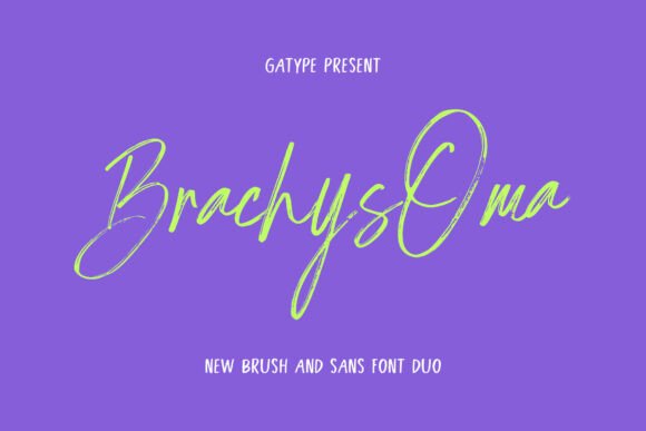 Brachys Oma: A Handwritten Font for Authentic Branding