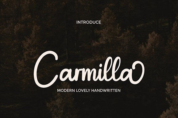 Carmilla: A Script Font That Balances Dainty Style with Real-World Use