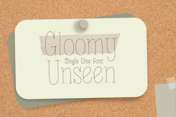 Gloomy Unseen: Your Go-To Cricut Pen Font for Crafts