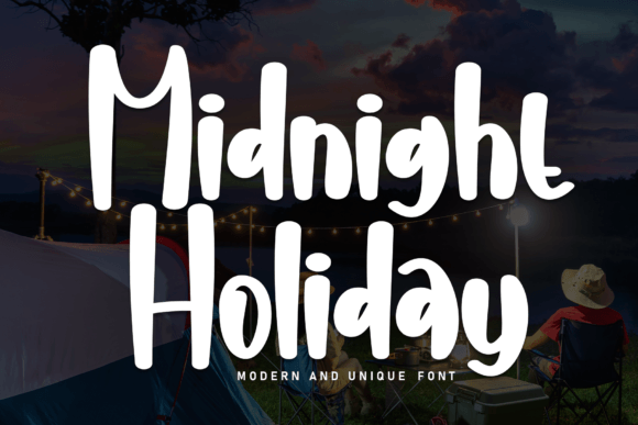 Midnight Holiday Font: Your Go-To for Friendly, Modern Designs