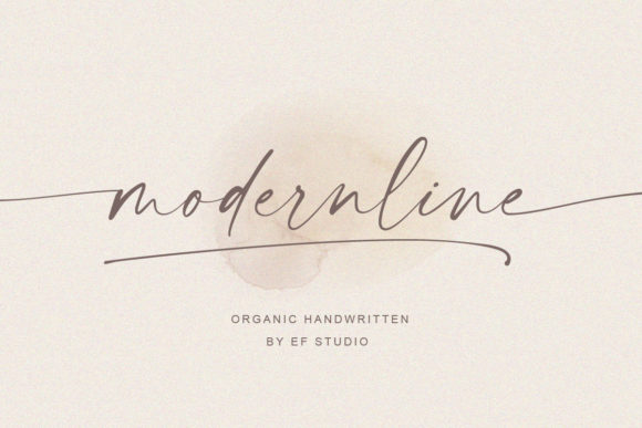 Modernline: The Handwritten Font That Brings Effortless Style to Any Project