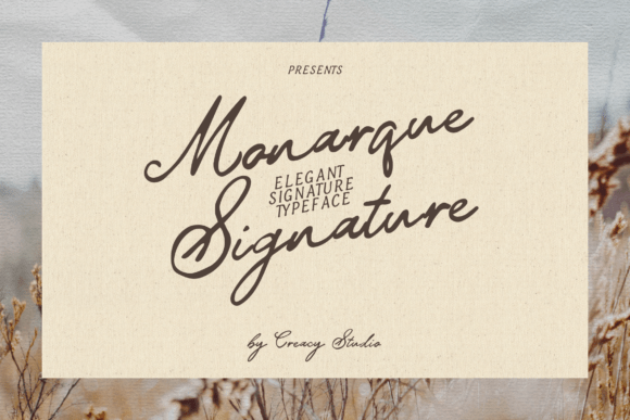 Monarque Signature: The Art of Blending Classic and Modern Script