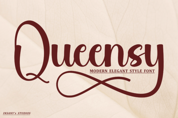 Queensy: A Script Font for Sophisticated and Timeless Designs