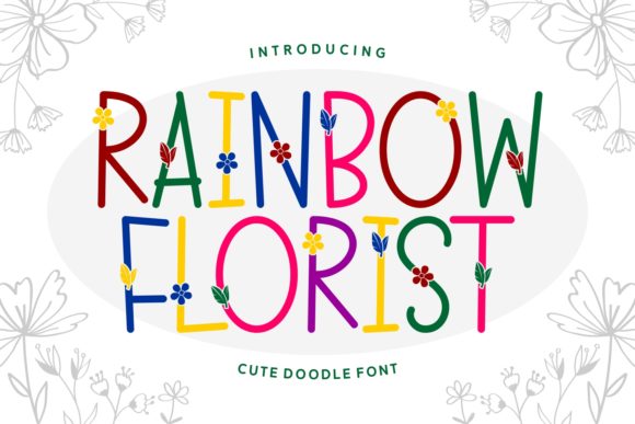 Rainbow Florist: A Handwritten Font for Vibrant Summer Designs