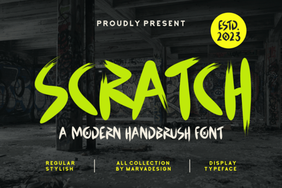 Scratch: A Modern Handbrush Font for Bold Projects
