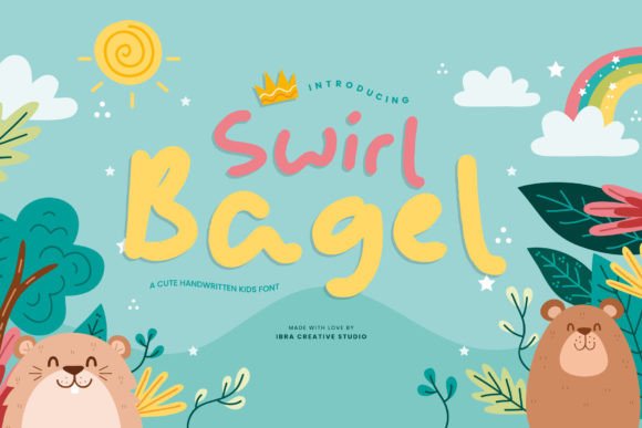 Swirl Bagel: A Handwritten Font for Whimsical Branding