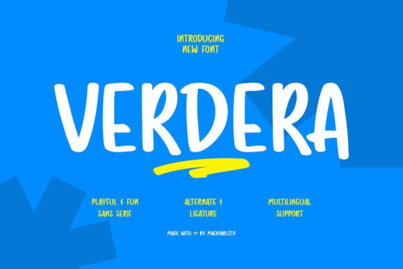 Verdera: The Handwritten Font with a Friendly, Whimsical Soul