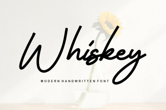 Whiskey: A Handwritten Font for Timeless Elegance