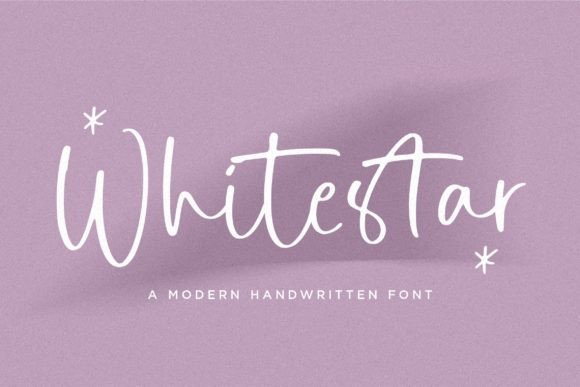 Whitestar: Crafting Authenticity with a Modern Handwritten Font